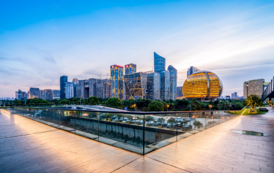建筑,地形,现代,商务,曙暮光,公园,著名景点,河流,户外,新的
