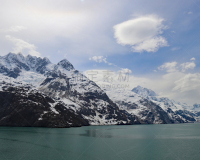 学院峡湾,阿拉斯加,山,雪山,瓦尔迪兹,切加奇国家森林公园,钟克山脉,美,寒冷,美国