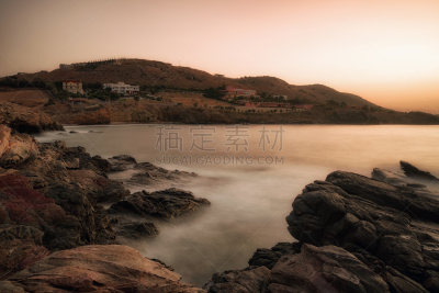 天空,克里特岛,黄昏,海洋,水,度假胜地,水平画幅,光效果,无人,夏天