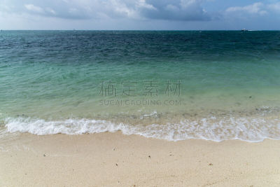 海滩,竹富岛,冲绳县,风景,留白,休闲活动,沙子,平视角,竹富町,纯净