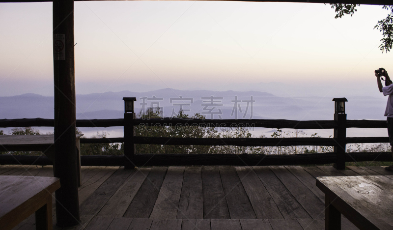 自然,山,2015年,早晨,泰国,祖母,沟壑,水平画幅,人,草