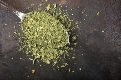 干的,汤匙,充满的,拉维纪草植物,干燥食品,茶匙,不锈钢,芳香的,水平画幅,银色