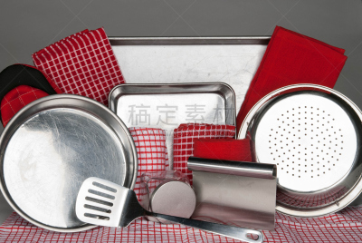 锅,洞,水平画幅,纺织品,长方形,金属,干抹布,白色,饮食,住宅房间