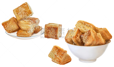 小的,白色背景,芝麻,清新,奶酥,正方形,分离着色,背景分离,餐具,自制的