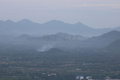 泰国,山,地形,航拍视角,自然美,海湾,水,天空,美,水平画幅