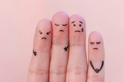 不高兴的,手指,人,艺术,失望,自己拥抱自己,悲痛,外遇,扯开,备件