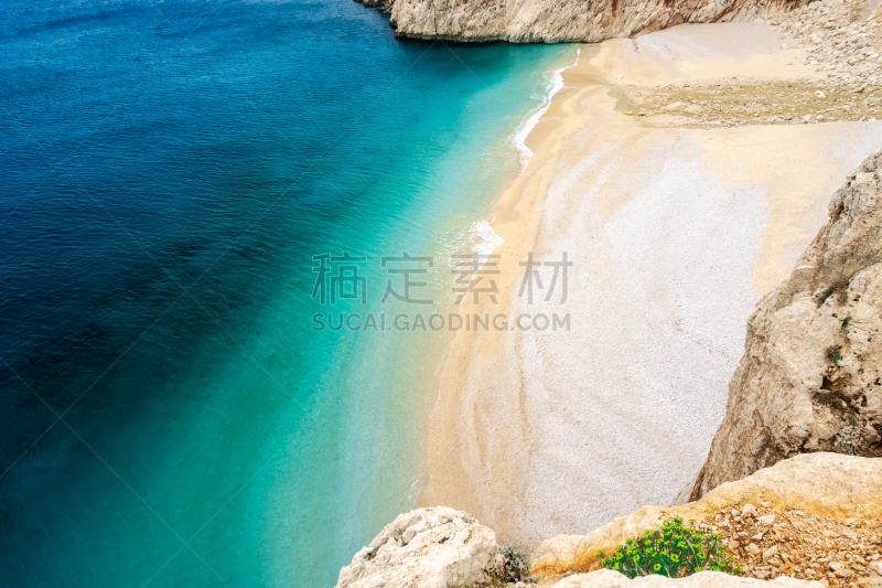 土耳其,卡斯,地中海,旅游目的地,卡尔坎,海岸线,夏天,利西亚,海滩