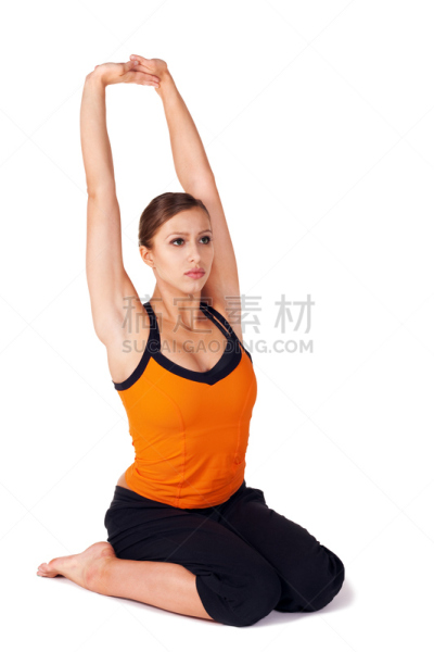 女人,瑜伽,松弛练习,产前护理,垂直画幅,四肢,健康,举起手,仅成年人,青年人