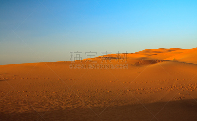 撒哈拉沙漠,在上面,erg chebbi dunes,天空,水平画幅,山,沙子,莫鲁加,无人,夏天