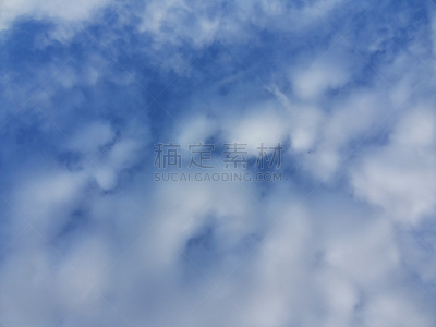 毛绒绒,飘然,小的,卷层云,天空,美,风,气候,水平画幅,形状