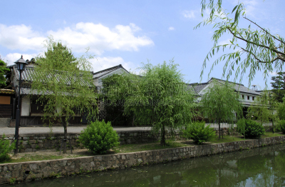 仓敷,居住区,冈山县,水平画幅,墙,无人,日本,古典式,东亚,城市