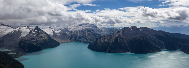公元前,伽若巴蒂公园,全景,山脊,徒步旅行,环境,云,加拿大,著名景点,夏天