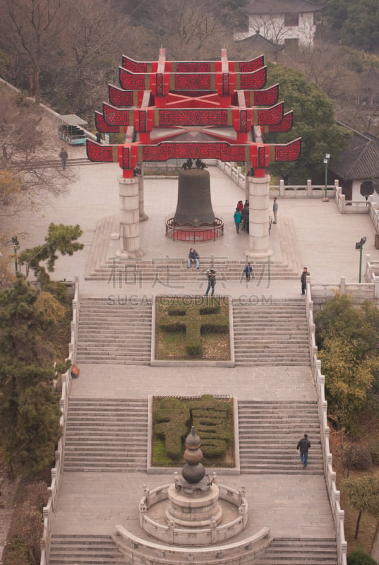 黄鹤楼,铃,湖北省,千禧年,垂直画幅,纪念碑,公园,旅游目的地,巨大的,旅行者