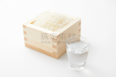 日本青酒,特写,饮料,含酒精饮料,热,枡,米,稻,枫叶,冷酒