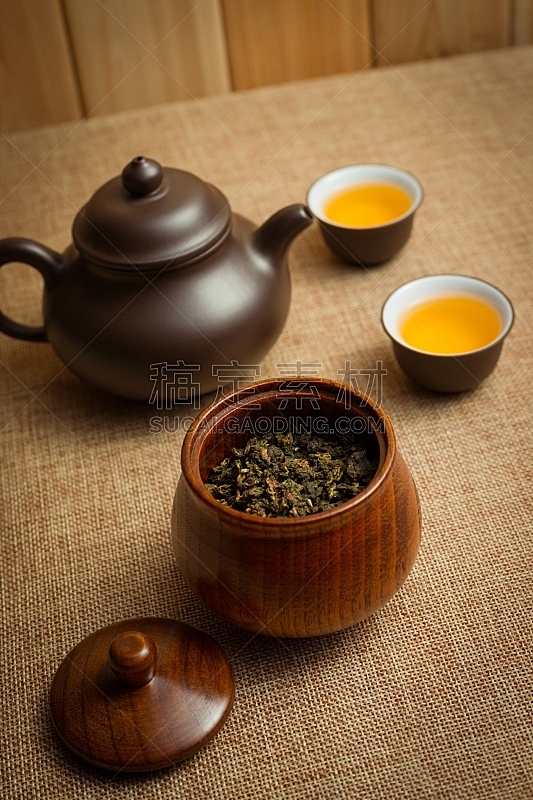 茶道,乌龙茶,茶叶,垂直画幅,木制,无人,茶杯,饮料,茶,茶壶