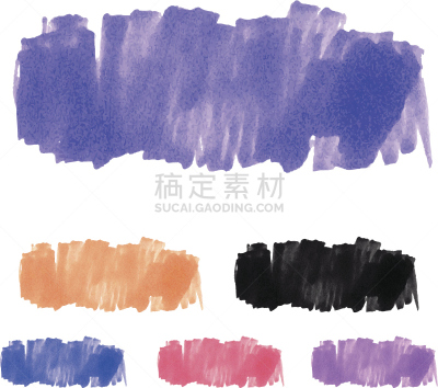 玷污的,矢量,毡尖笔,三个物体,荧光笔,彩弹射击,纹理效果,木材着色料,绘画插图