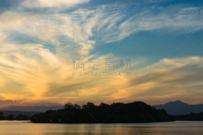 天空,云景,非凡的,色彩鲜艳,留白,新南威尔士,水平画幅,曙暮光,时间,户外