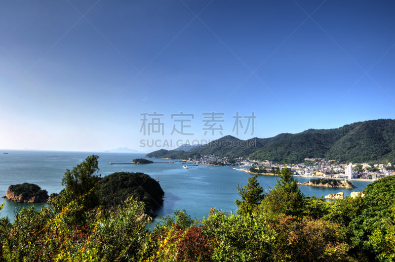 福山,濑户内海,广岛县,天文台,天空,公园,里山,水平画幅,山,无人