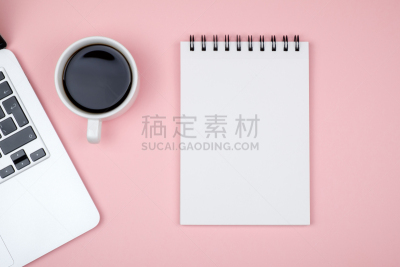 留白,书桌,极简构图,笔记本电脑,空白的,笔记本,书页,平铺,抽陀螺,工作