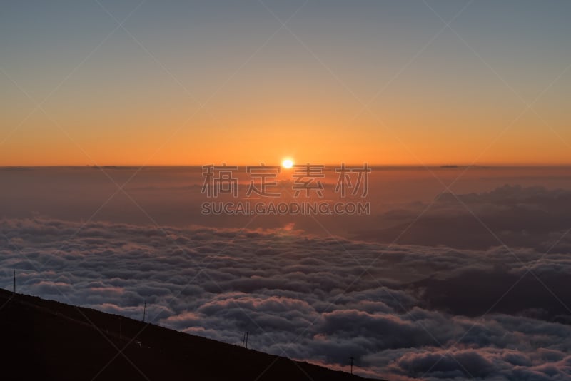 毛伊岛,在上面,看风景,哈雷卡拉火山口,已灭绝生物,独特视角,水,天空,美,水平画幅