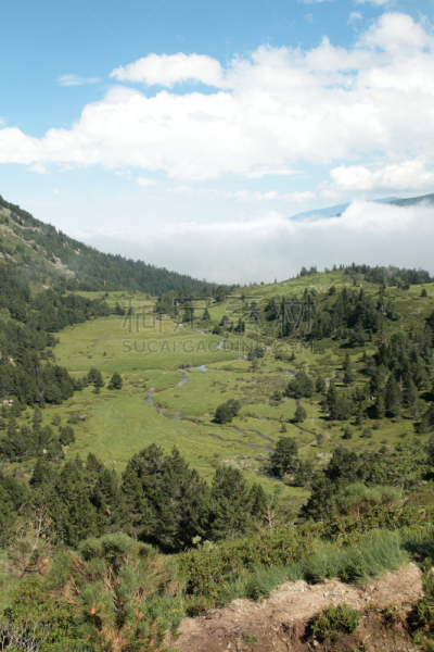 Mountain in Pyrenees, Ariège, Midi-Pyrenees in south of France
