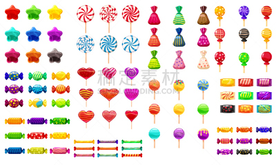 矢量,绘画插图,个性,软糖,硬糖,糖果店,白色背景,薄荷糖,贺卡,一个物体