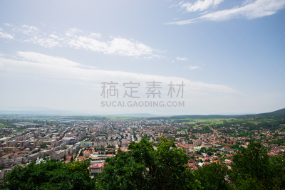 古老的,旧堡,巴姆古城,老贝利地区,水平画幅,罗马尼亚,山,无人,早晨,户外