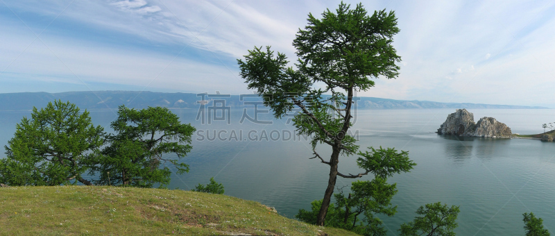 湖,水,天空,水平画幅,无人,早晨,户外,俄罗斯,海滩,美洲落叶松