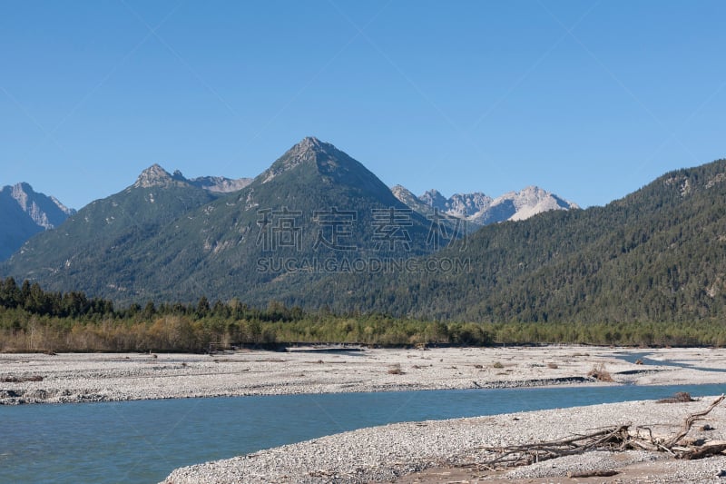 河流,上阿迪杰,莱克河,山谷,自然,雷史谷,风景,奥地利,图像,小溪