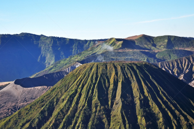 婆罗摩火山,特写,塞梅鲁火山,滕格尔火山,bromo-tengger-semeru national park,东爪哇,天空,水平画幅,山,无人