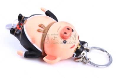 玩具,白色背景,分离着色,神话,猪,华丽的,背景分离,美术工艺,钥匙,动物