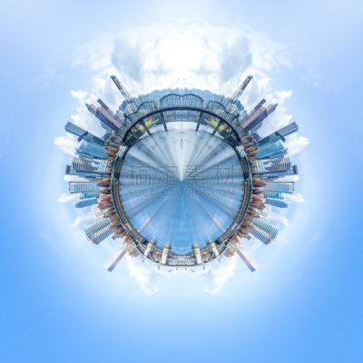 都市风景,城市天际线,360度景观,波特兰,文凭,天空,无人,户外,现代,球体