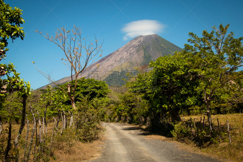 岛,火山,康塞普西翁,地形,尼加拉瓜,自然,水平画幅,熔岩,地质学