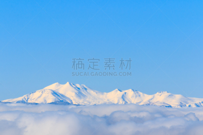 日本阿尔卑斯山脉,北,天空,水平画幅,冬天,雪,无人,宏伟,云,户外
