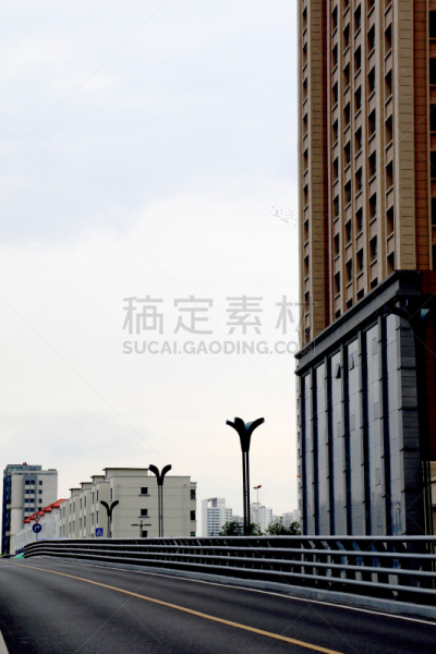 都市风景,都市风光,垂直画幅,天空,前进的道路,西宁,无人,市区路,透视图,城市生活