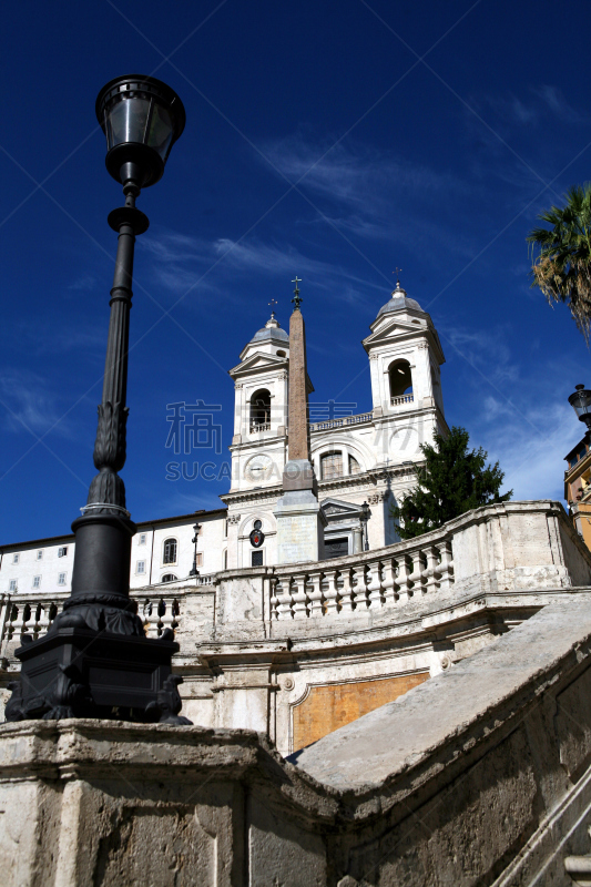 罗马,Piazza di Spagna,垂直画幅,纪念碑,灵性,优美,过去,旅游