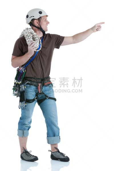 幸福,卷边裤,爬绳,绳子,运动,背景分离,极限运动,仅男人,一个人,仅一个男人