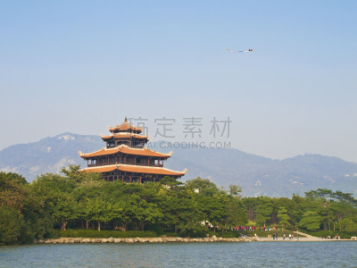 风筝,寺庙,泉州,福建省,道教,天空,美,灵性,古老的,古典式