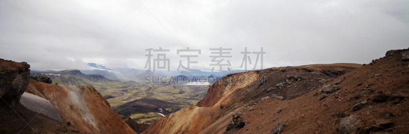 兰德玛纳,火山地形,冰岛国,水,天空,美,水平画幅,苔藓,夏天,户外