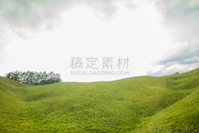 天空,长野县,草,自然,绿色,地形,日本,美原,风景,背景