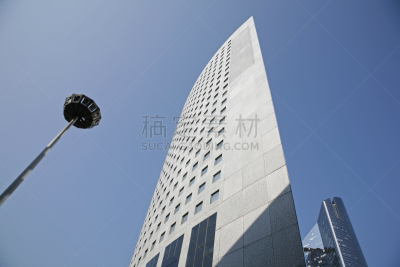 商务,建筑外部,拉德芳斯,总部大楼,天空,留白,未来,外立面,水平画幅,形状