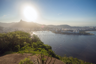 哥卡华都山,里约热内卢,海滩,巴西,甜面包山,居住区,都市风景,瓜纳巴拉湾,看风景