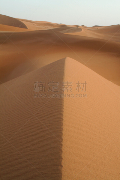 沙丘,在上面,great western erg,northern sahara,巴巴里人,西撒哈拉沙漠,s形,阿尔及利亚,垂直画幅,天空