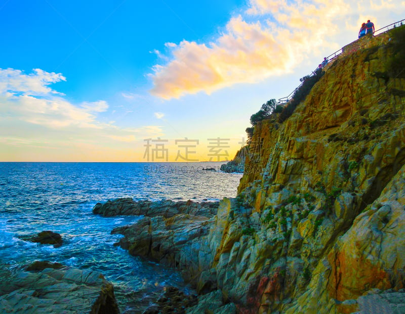 海滩,陡峭海岸,水,天空,洛矶山脉,沙子,旅行者,夏天,松科,著名景点