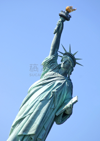 自由女神像,埃利斯岛,垂直画幅,美国,旅游目的地,美国国庆日,无人,纽约州,美洲,纽约