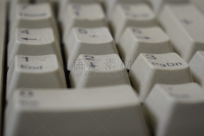 过时的,计算机键盘,字母,退格键,笔记本电脑,水平画幅,高视角,古老的,古典式,螨