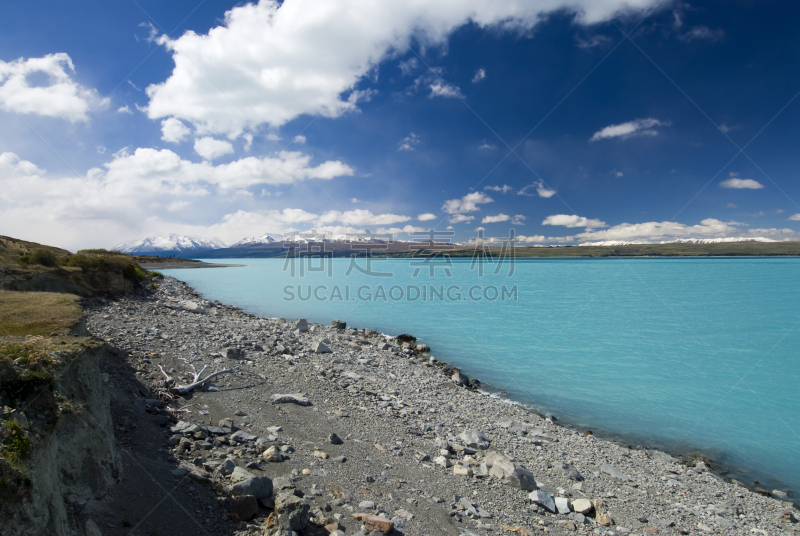 普卡基湖,水,冰河,新西兰,南阿尔卑斯山脉,天空,公园,水平画幅,雪,无人