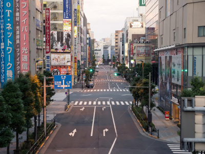 日本,秋叶原,东京,城镇景观,水平画幅,无人,银座中央道,东亚,户外,城市