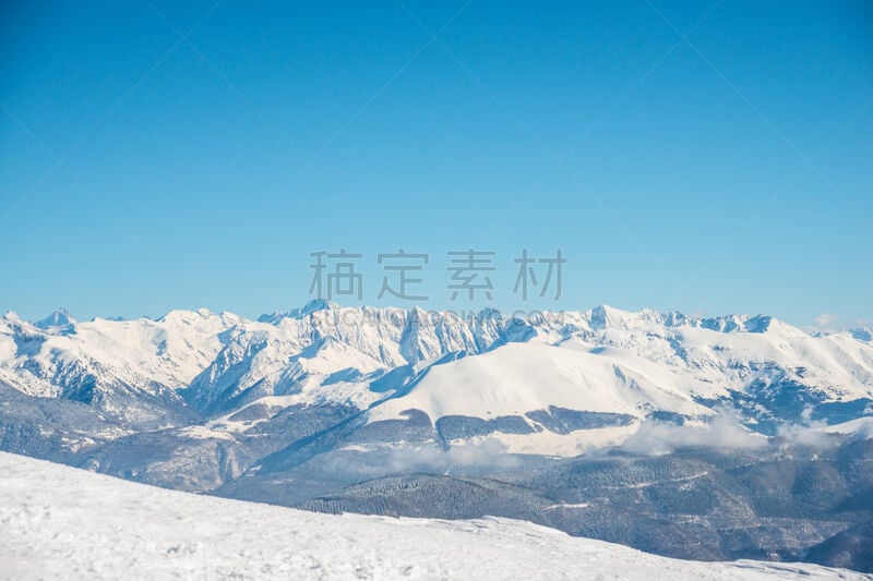 山,地形,白昼,高处,晴朗,拉美亚峰,大雕山,天空,留白,水平画幅