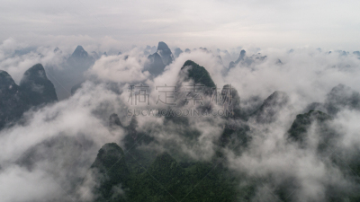 云,山,圆形,绿色,天空,美,公园,水平画幅,石灰石,户外